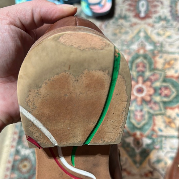 Franco Sarto Brown Leather Loafers - Picture 7 of 8